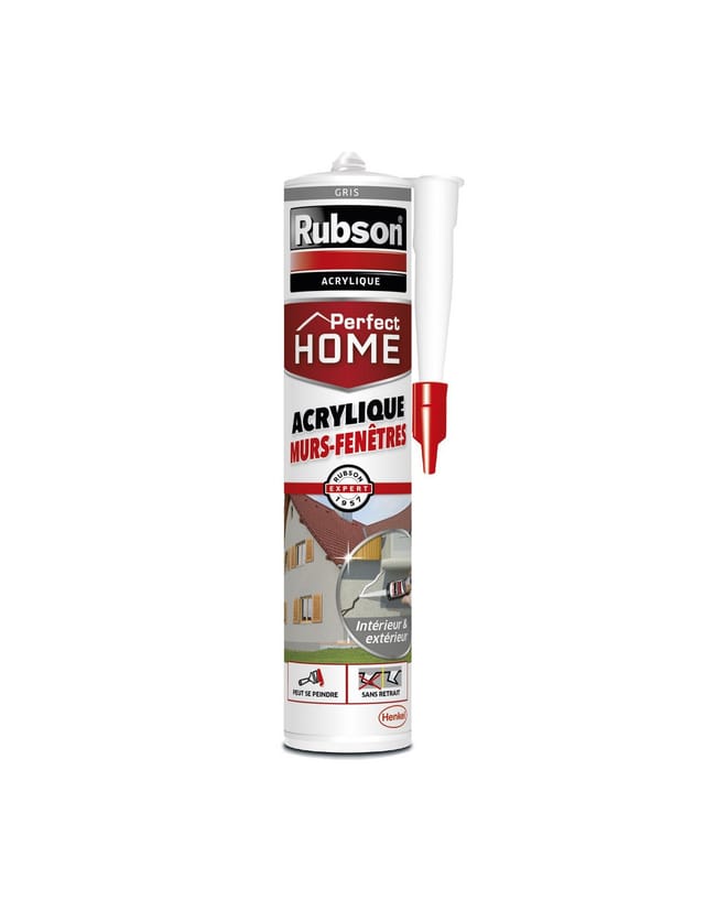 Rubson Rubson Wände & Fenster Acrylmörtel Grau 280ml