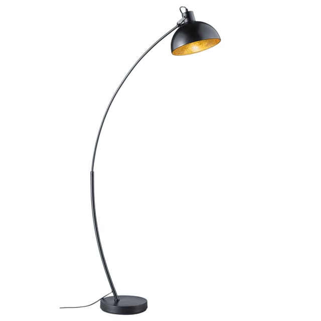Steh Lampe Ess Zimmer Lese Decken Fluter Bogen Leuchte Gold Dimmer Im Set Inkl. Rgb Led Leuchtmittel