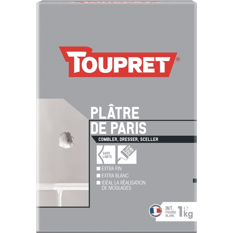 Gips Von Paris Toupret - Pulver - 1kg - Bcpla01