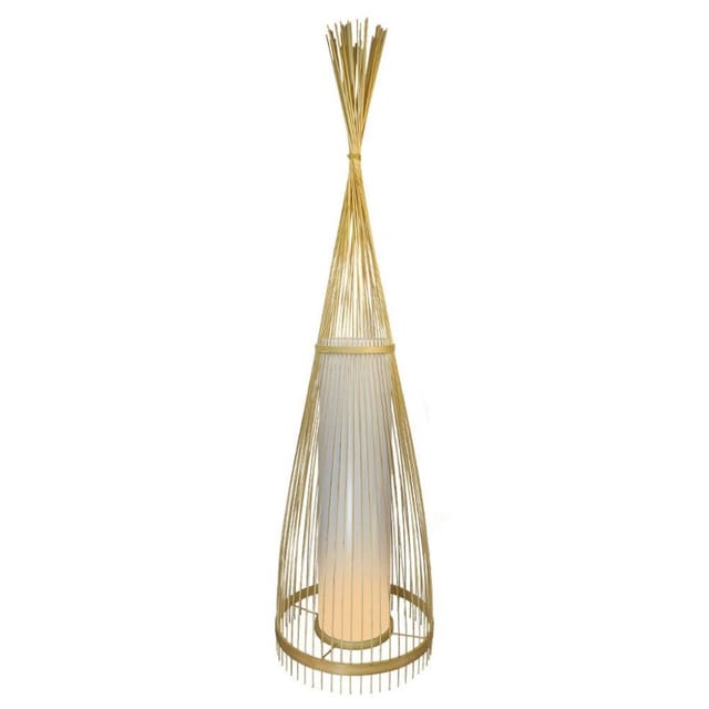 V-tac Led-stehleuchte Aus Holz Mit E27-lampenfassung (max. 60 W), H: 94 Cm, 1,8 M Kabel