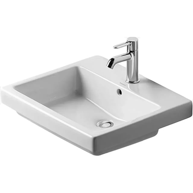 Duravit Einbauwaschtisch Vero 55cm Weiss Mit Überlauf, Mit