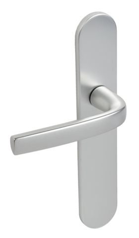 Vachette - Logio Doppeltürdrücker 1360/6339 Auf Kleiner Platte - Entenschnabel - Achsabstand 165 - Silber - 2008208
