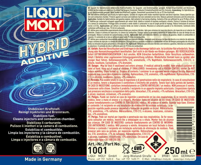 Hybrid Additive 1001 250 Ml - Liqui Moly