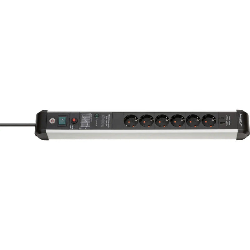 [neuwertig] B-ware Brennenstuhl 1391010620 Überspannungsschutz-steckdosenleiste 6-fach 3m Usb Ty...