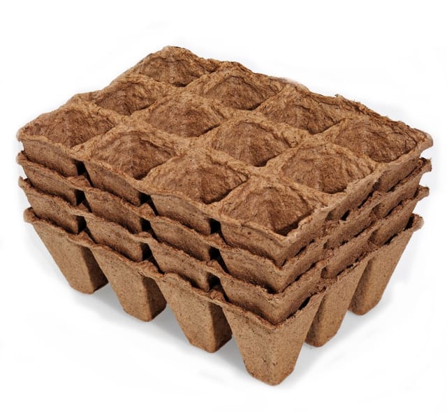 Torftöpfe 5 Cm Quadratisch, 36 Stück Anzucht - Prima Flora