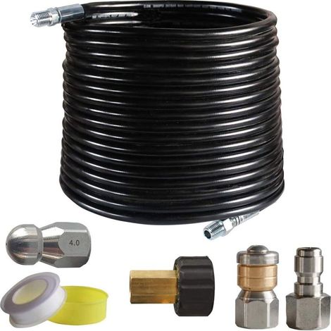 Hochdruck-rohrreiniger 15 M – 3 Reinigungsdüsen – 4000 Psi/275 Bar/60 °c