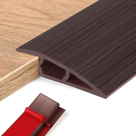 (schwarzwalnuss, 1015 Mm (h), 1 M (l)) Pvc-klebeschwellenstange, Türschwelle, Vinyl-höhenanpassungsprofile, Niveauanpassung Für Die Höhe