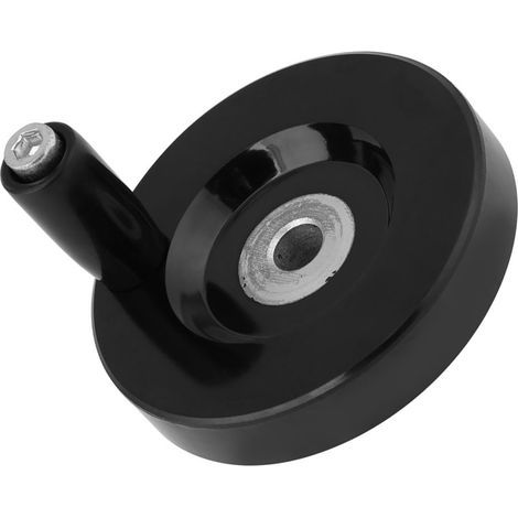 1 Stück Schwarzes Wellen-hinterhandrad Für Dreh- Und Fräsmaschine Mit Drehgriff (8 X 63 Mm)