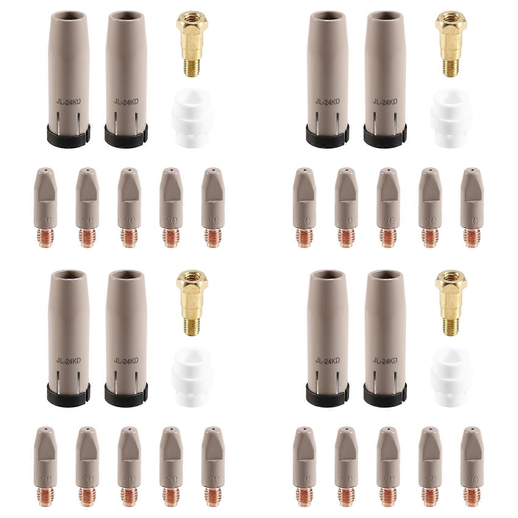 Lot De 36 Buses De Protection De Revêtement 24kd De 1,0 Mm Avec Porte-buse Pour Torche Mig/mag 24kd