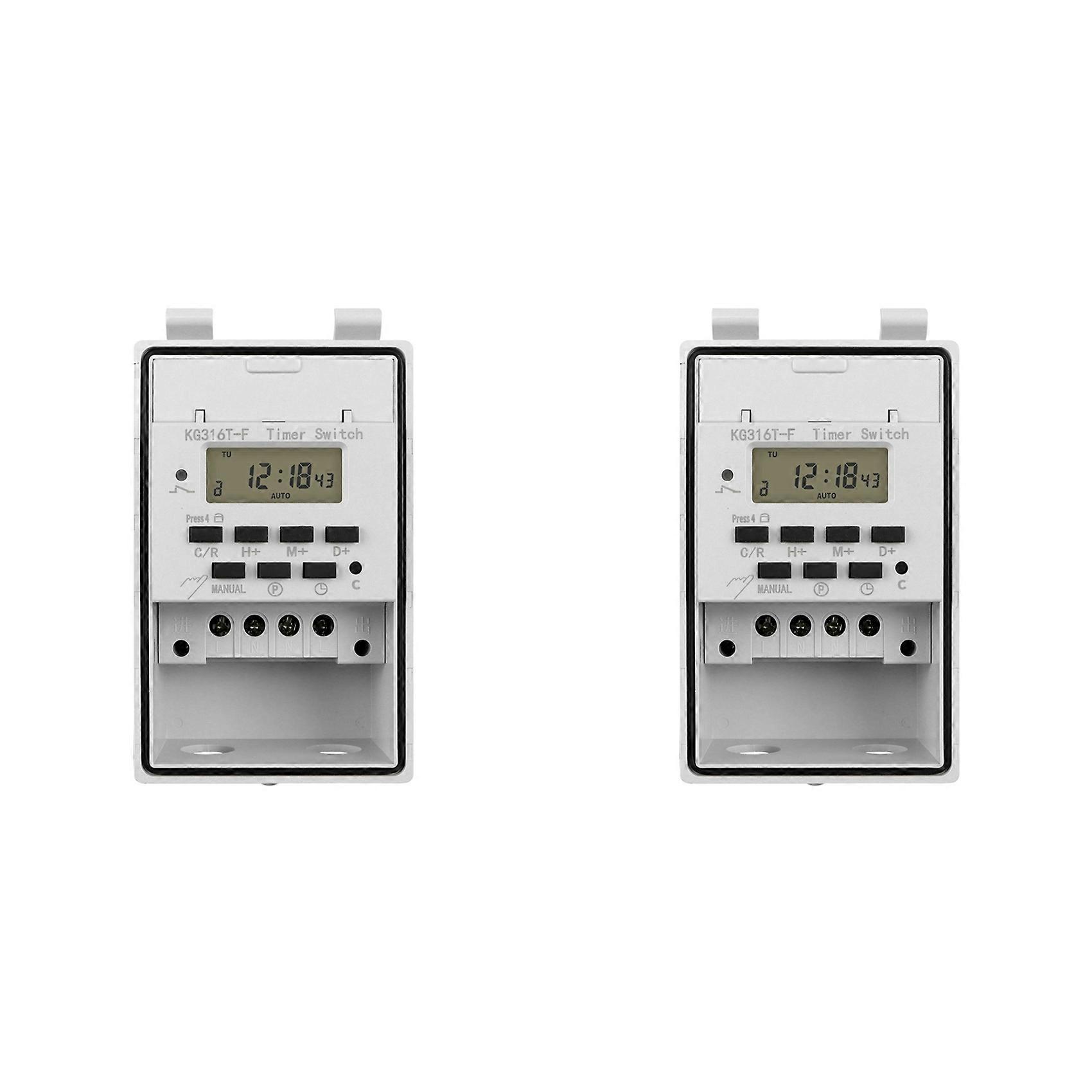 Minuteries Numériques Automatiques Programmables Avec Relais Et Boîtier Étanche Extérieur 220 V
