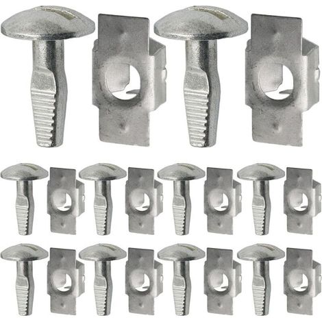 10 Paar Befestigungsklammern Für Die Untere Motorabdeckung, Befestigungsklammern Aus Aluminiumlegierung Für Die Befestigungsklammern Für Die Untere Motorabdeckung Im Automobilbereich 703016 703018, Ko