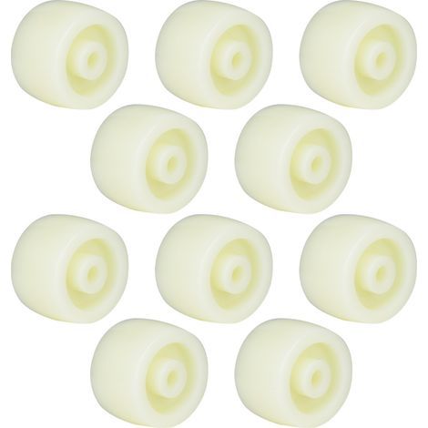 10 Stück 1,5-zoll-nylonrad Mit Runder Riemenscheibe, 40 Kg Maximale Belastung