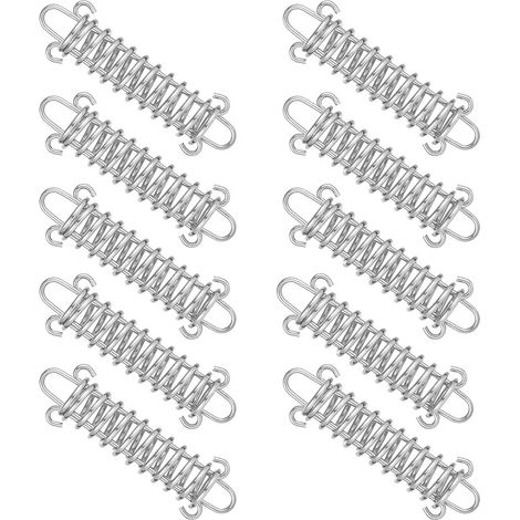 10 Stück Spannfeder Edelstahl Federspanner Zelt Federseil Schnalle Für Spannzelt
