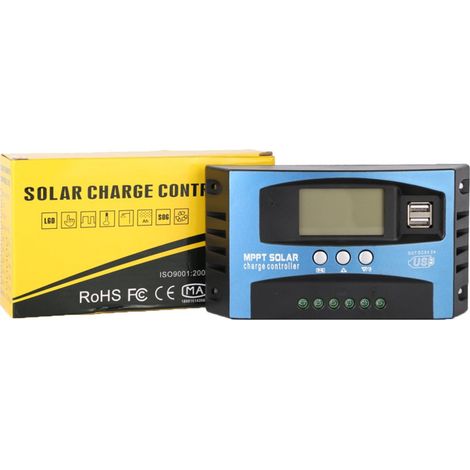 100 A Solarladeregler, 12 V 24 V Usb-solarpanel-regler, Intelligenter Batterieregler Mit Lcd-display (100 A) – Rw Solar- Und Windregler