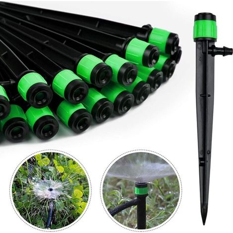 100 Stück Bewässerungstropfer, Um 360 Grad Verstellbarer Mikrosprinkler