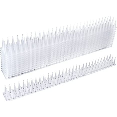 12 Stück Anti-tauben-spike, Anti-tauben-set Für Balkon, Vogelabwehr-tauben-anti-katzen-spike, Für Spatzen, Krähen, Katzen, Mit Anti-vogel-abwehrstreifen