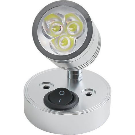 12 V Wohnmobil-wandleuchte, Leichte Wohnmobil-led-leuchte, Yacht-lampe, Spot-deckenleuchte Für Boot, Weiche Wandleuchte, Leseleuchte, 12 V Wandleuchten, Led-deckenleuchte, Aluminium, 3000 K Warmweiß