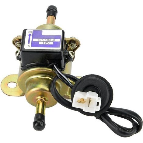 12-v-elektroauto-kraftstoffpumpe – Durchflussrate 80–120 L/h – Druck 3–5 Psi – Langlebiges Metall – Schnelle Installation – Ep-500-0