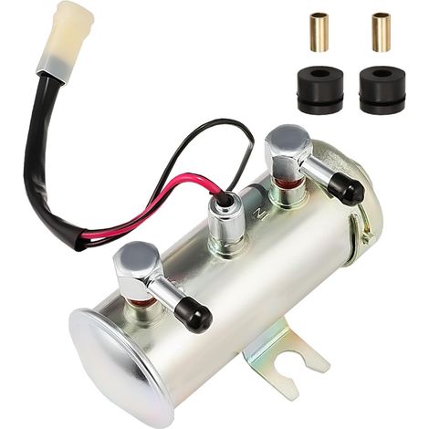 12-v-universal-kraftstoffpumpe, Facettierter Roter High-style, Selbstansaugende Benzin-dieselpumpe Für Vergasermotoren, Für Oldtimer, Autobausätze, Boote
