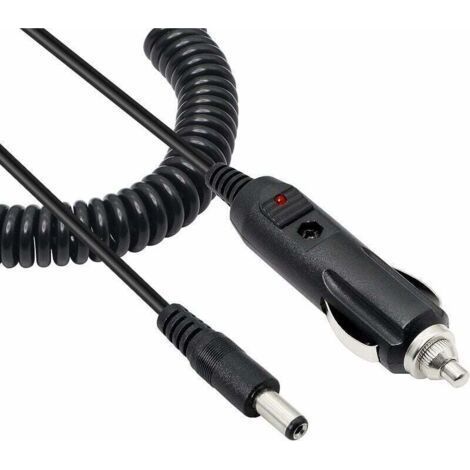 12v 3a Zigarettenanzünder-adapterkabel Dc 5,5 X 2,1 Mm, Für Auto-dvr, Auto-rückansicht, Cctv-monitore, Schwarz,