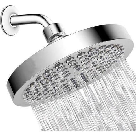 15 Cm Runder Hochdruck-duschkopf Aus Edelstahl 304 Für Komfortables Duschen Mit Niedrigem Wasserdruck – Wand- Oder Deckenmontage (chrom)