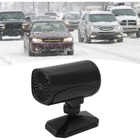 150 W Tragbare Autoheizung, 2 Modi, Heizen Und Kühlen, 360-grad-drehung, Defroster, Defogger, 12 V, Schwarz