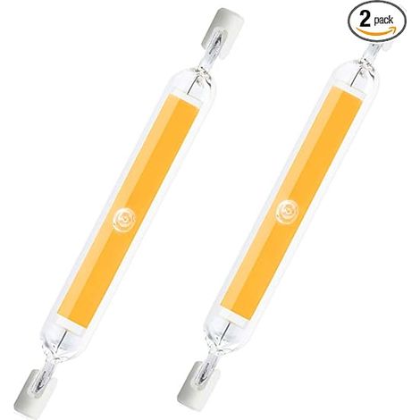 2 Stück 189 Mm 20 W 220 V Led-lampe R7s Doppelseitige Cob-glasmodelllampe Mit Hoher Helligkeit Ersetzt Halogenlampen, Geringer Stromverbrauch, Kühles Weißes Licht