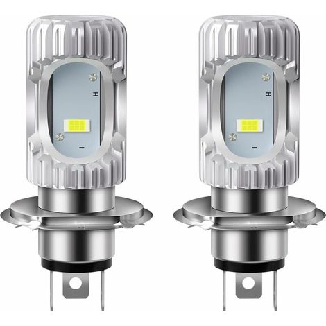 2 Stück Hs1 Birne H4 Motorradscheinwerfer Csp 1860 Smd Px43t 35/35 W Fern-/abblendlichtscheinwerfer 2000lm 6500 K Dc 9–80 V-liaiki