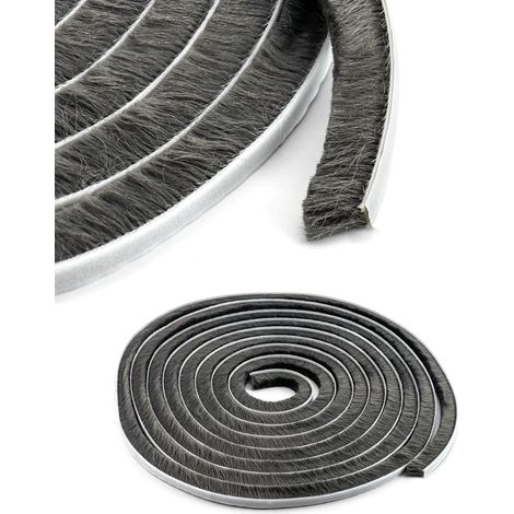 2 Stück Schiebetür-bürstendichtung, Selbstklebende Bürstenleiste, Bürstendichtung, Zum Bewegen Von Fenstern Und Türen, 9 Mm X 15 Mm X 10 M