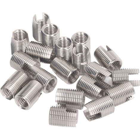 20 Stück M16 X 1,5 Geschlitzte Selbstschneidende Gewindeeinsätze Aus Edelstahl, Länge 22 Mm, Für Die Automobilindustrie