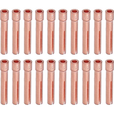 20 Stück Wig Spannzange 1,6 Mm Öffnung Wolframelektrode Für Qq150 Wp-9f Schweißbrenner Zubehör