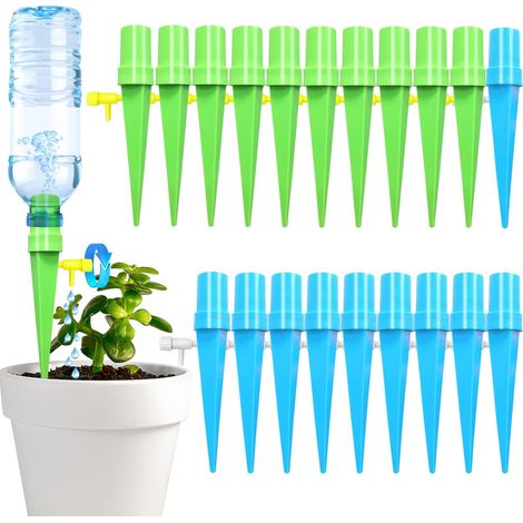 20 Stück Tropfbewässerungsflasche, Verstellbare Automatische Gartenbewässerung, Tropfbewässerungsflaschen-set Für Pflanzen Im Innen- Und Außenbereich