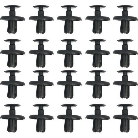 20 Stück Spritzschutz-clips Aus Nylon, Push-typ, 90467-07201, Ersatz Für Lexus Toyota – Schwarz