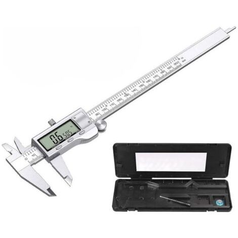 200 Mm Digitaler Messschieber Aus Edelstahl – Genaue Messung Mit Großem Lcd-display – Dickenmessgerät Mit 32 Klingen – F/zoll/mm-umrechnung