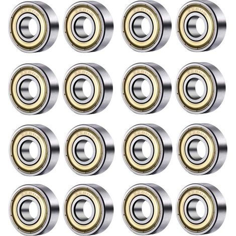 20er-pack 608 Zz Doppelt Geschirmte Kugellager – Kohlenstoffstahl – Maximale Belastung 34.000 U/min – Für Skateboard Und 3d-drucker