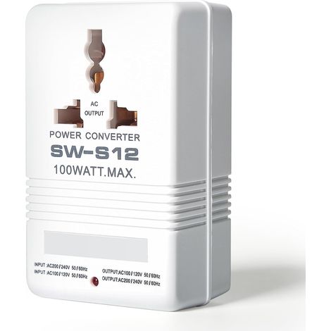 220 V Auf 110 V Transformator, Universal-reiseadapter, 100 W Transformator, Zweikanal-spannungswandler Für 110 V/120 V Auf 220 V/240 V Umwandlung, Us-stecker.