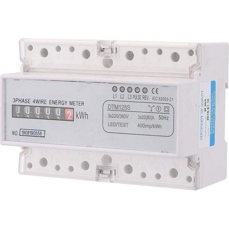 220/380 V 20–80 A Stromverbrauch, Digitaler Stromzähler, Dreiphasiger Kwh-zähler