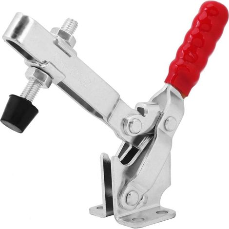 227 Kg 500 Lbs Knieklemme, Schnellspanner-kniehebelklemme, Schnelle Vertikale Klemmbasis, Horizontale Hebelklemme, Zimmermanns-kniehebelklemmenaufsatz Mit Rotem Griff