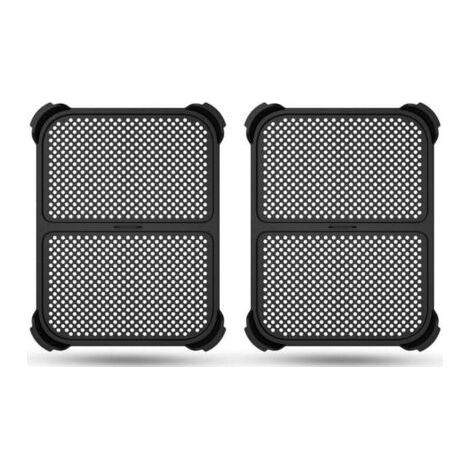 2er-pack Spritzschutz Für Ninja Foodi Max Dual Zone Af400eu / Af451eu / Dz401 Heißluftfritteuse, Silikonzubehör, Wiederverwendbarer Spritzschutz-muntra