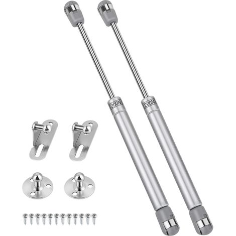 2er-set Gasdruckfedern, 200 N / 20 Kg, Möbelstrebenfeder, Gasstoßdämpfer Mit Schrauben, Hydraulische Strebe Für Türhebeschrank, Küchenschrank