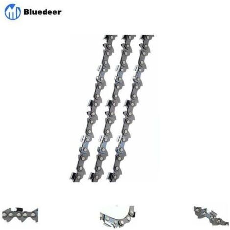 3 Stück Kettensägenkette 3/8 Zoll Lp 52 Glieder 1,1 Mm 35 Cm Geringer Rückschlag Kompatibel Mit Bosch Ake 35 S Ake 35-19 S, Einhell, Husqvarna, Makita, Dolmar, Oregon Und Anderen F Bluedeer Führung Un
