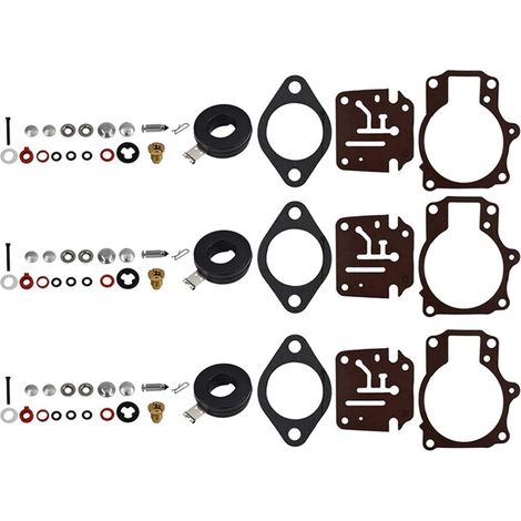 3 X Vergaser-umbau- Und Schwimmer-reparatursatz Für Evinrude 396701 65 70 75