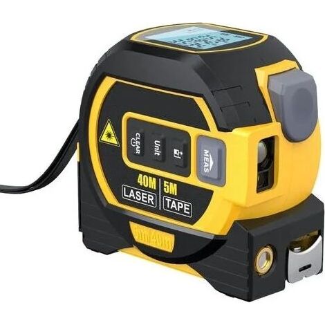 3-in-1-digital-lasermessgerät Mit Gekreuzter Laserlinie, 131 Fuß Digitaler Laser-entfernungsmesser, 16 Fuß Langes Maßband Mit Lcd-hintergrundbeleuchtung Für Entfernung, Fläche, Volumen