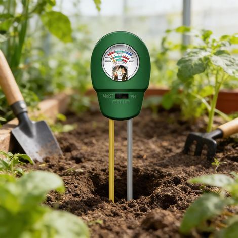 3-in-1-ph-tester, Bodenfeuchtigkeitstester Für Boden-ph-test, Pflanzen-hygrometer