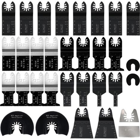 31-teiliges Zubehör Für Oszillierende Werkzeuge, Professionelle Multi-tool-sägeblätter Zum Schneiden Von Holz/metall/kunststoff, Universelles Oszillierendes Sägeblatt Für Fein Multimaster, Dremel, Bos
