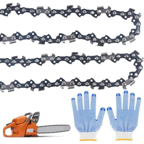 35 Cm Kettensägenkette 3/8 Zoll Lp 52 Treibglieder, 2 Stück Kettensägenkette, Kompatibel Mit Bosch, Makita, Husqvarna, Dolmar, Einhell, Makita Duc353z Usw