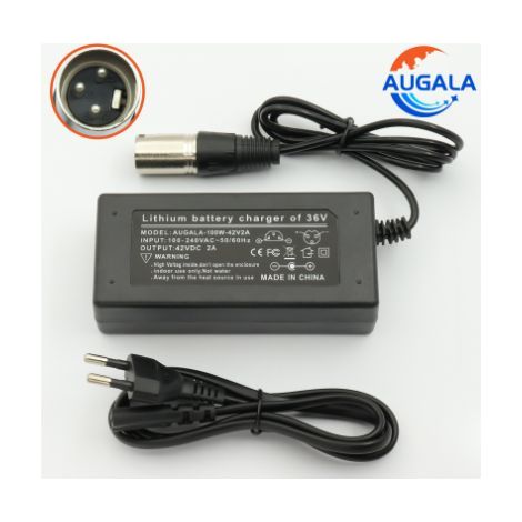 36v 2a Batterieladegerät (42v 2a Ausgang, 100-240v Ac Eingang) Für 36v 10 Series Elektrofahrräder (eu-standard)