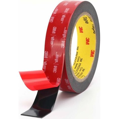 3m Doppelseitiges Klebeband, Starker, Hochtemperaturbeständiger Klebstoff (25 Mm X 3 M)