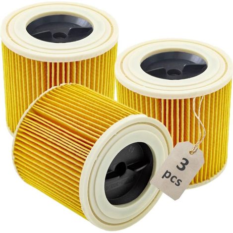 3er-pack Kartuschenfilter Kfi 3310 Für Kärcher Wd 2 Plus, Wd 2, Wd3, Wd3s, Kwd 1-3, Se4001, Se4002 Nass- Und Trockensauger, Artikelnummer: 2.863-303.0
