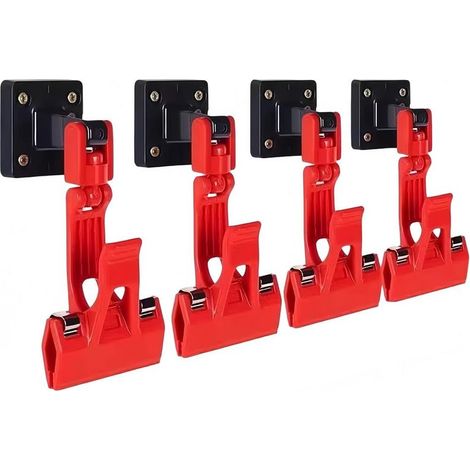 4 Stück Auto-bodenmatten-clips, Clips, Autowaschanlage, Wandhalterung, Multifunktionale Kunststoff-clips, Reinigungshaken